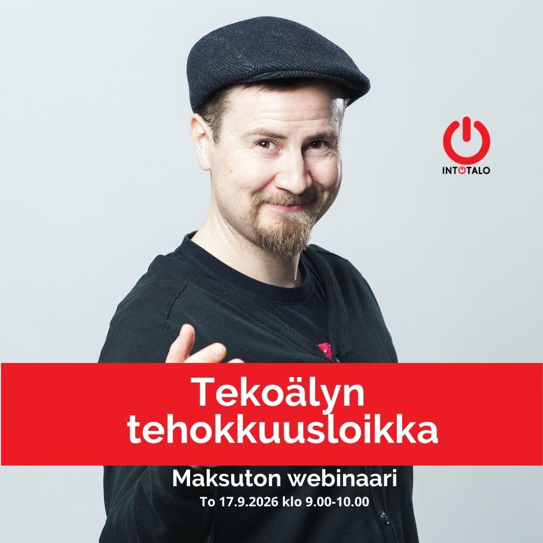 Webinaarikuva Tuomas Mikkonen tekoälyn tehokkuusloikka